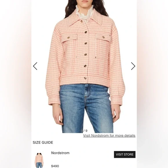 Jackets & Coats | Sandro Alois Twotone Houndstooth Jacket In